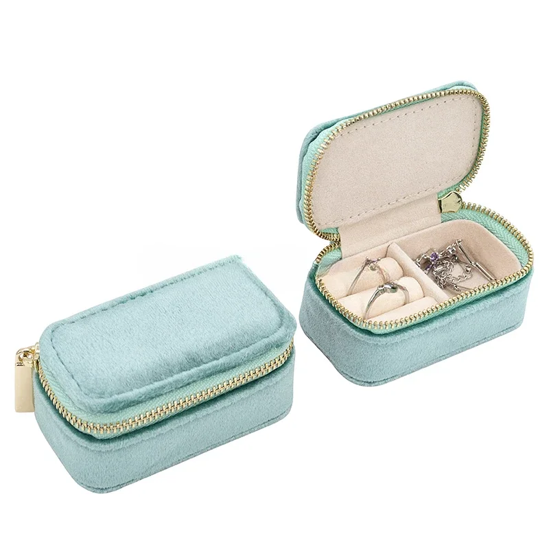 Travel Jewellery & Accessories Organiser - Mini podróżne pudełko na biżuterię, aksamitne