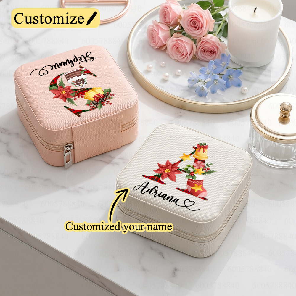 Travel Jewellery & Accessories Organiser - Personalizowane pudełko na biżuterię z imieniem,