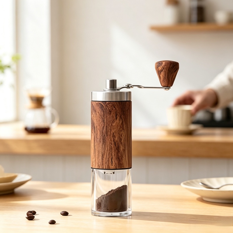 Travel Kitchen Accessories - Przenośny ręczny młynek do kawy z