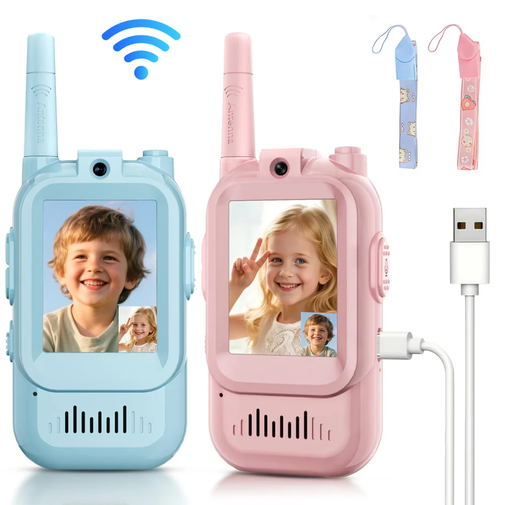 Travel Accessories Toddler - 2 SZT. Walkie-talkie wideo dla dzieci,