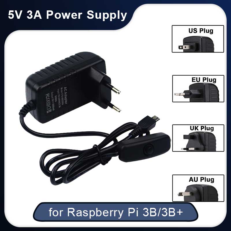 Travel Accessories Uk - Zasilacz 5V 3A Raspberry Pi 3