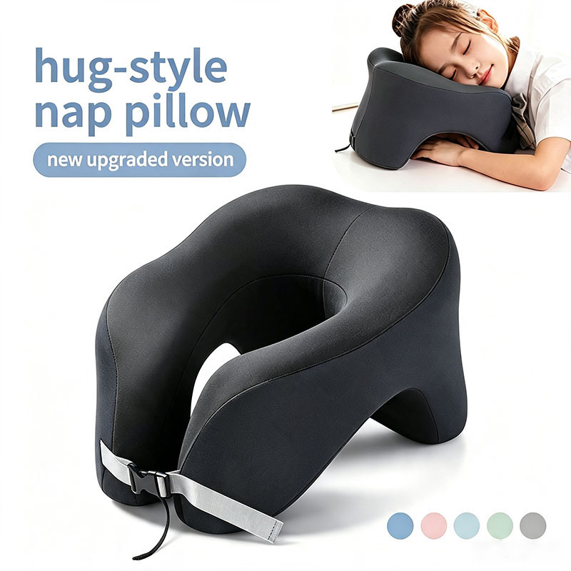Travel Pillow Inflatable - Poduszka podróżna z pianki memory w