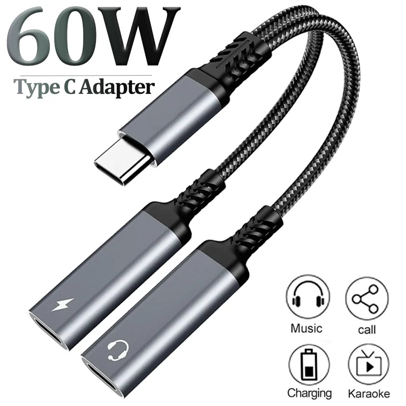 Travel Plug Type C - Adapter OTG 2 w 1 USB-C