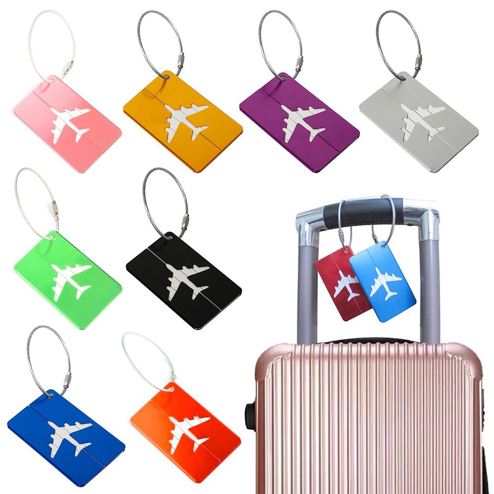 Travel Accessories Uk - Aluminiowe etykiety na bagaż podróżny walizki