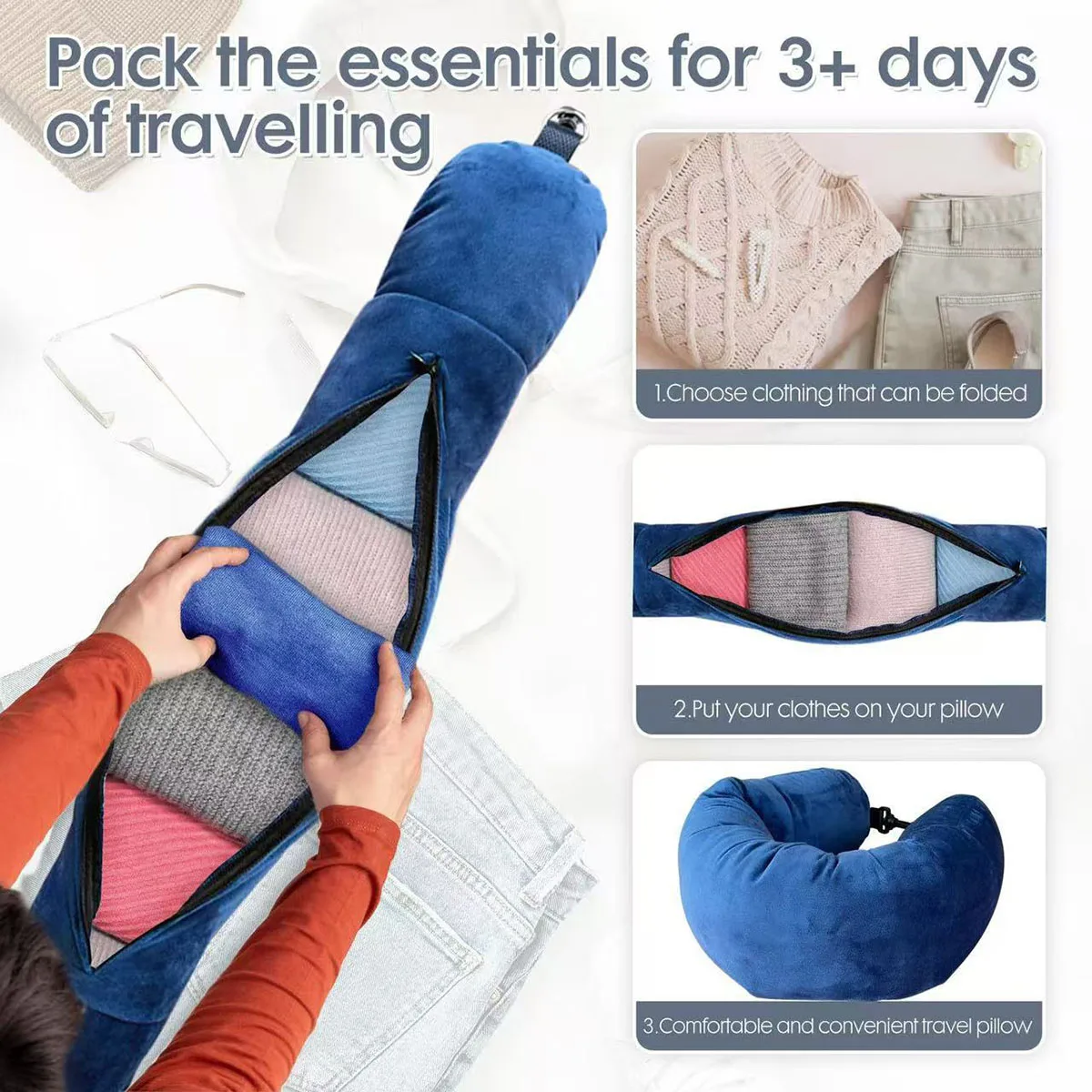 Poduszka podróżna w kształcie  – Travel Pillow Inflatable recenzja i cena