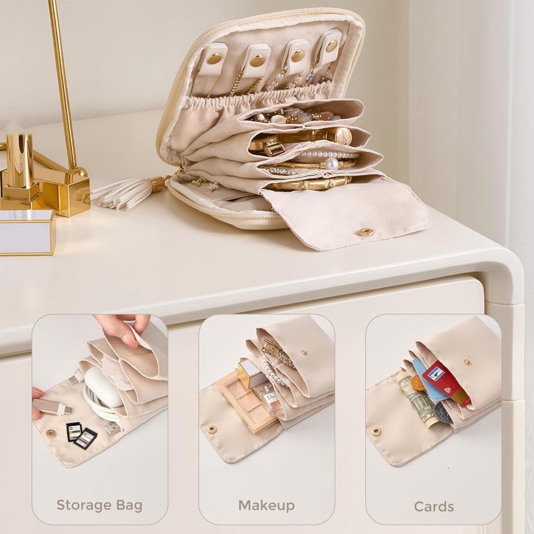 Miękki organizer na biżuterię, – Travel Jewellery & Accessories Organiser recenzja i cena