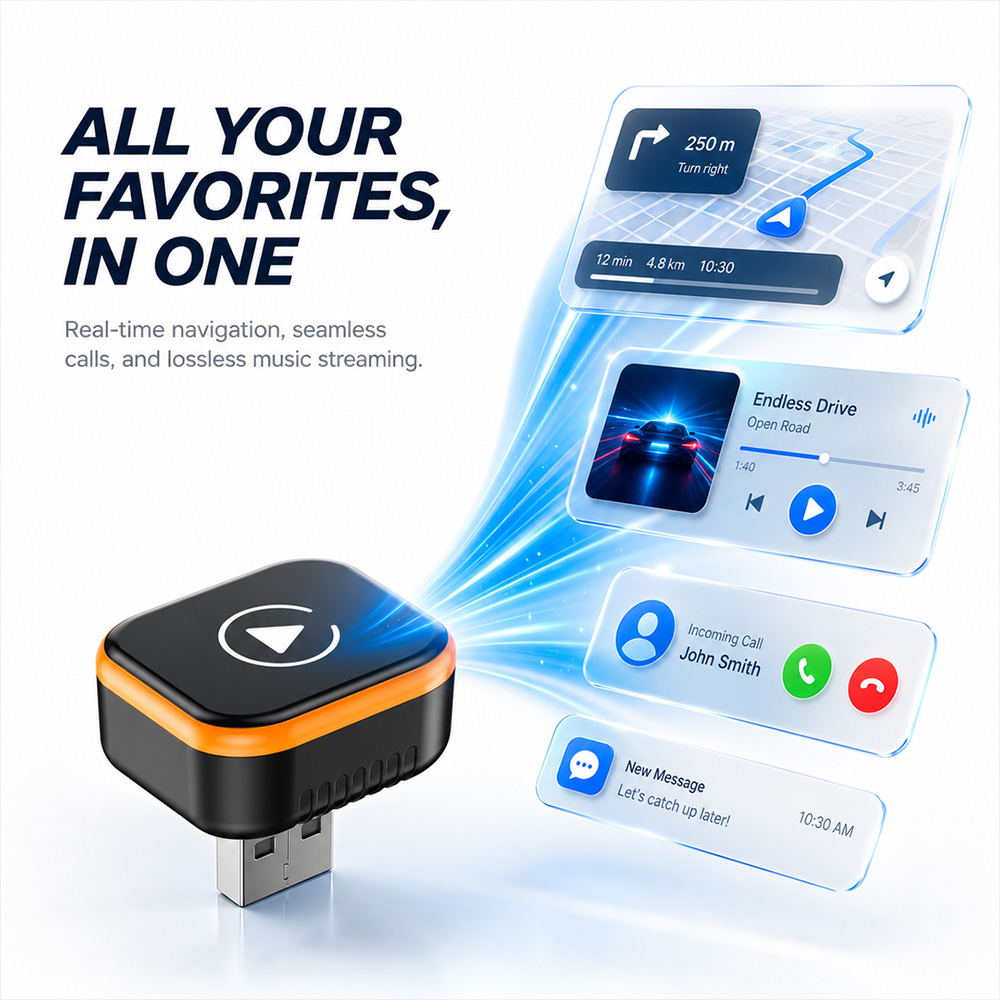 Bezprzewodowy adapter CarPlay  – Travel Plug Type C recenzja i cena