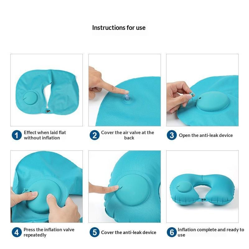 Podróżna dmuchana poduszka na  – Travel Pillow Inflatable recenzja i cena